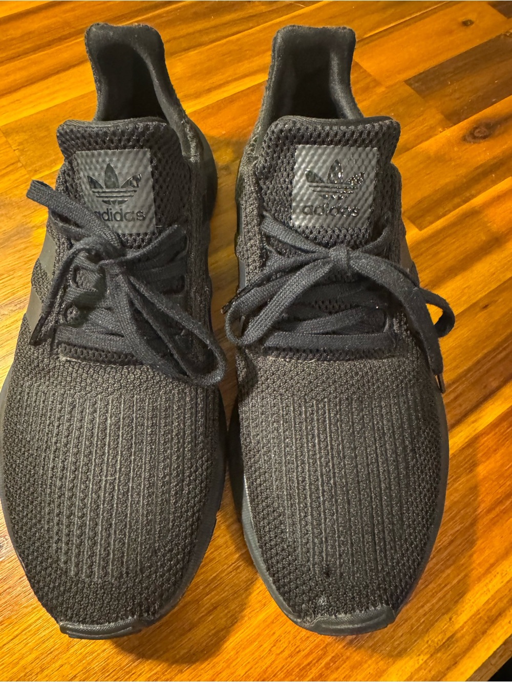 Adidas knit lace up trainers size 10